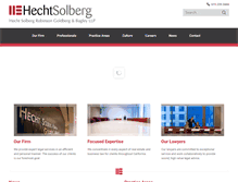 Tablet Screenshot of hechtsolberg.com